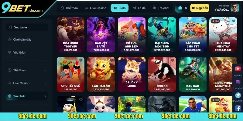 Gợi ý top game nổ hũ 9BET xanh chín, xanh “nổ” cho anh em 