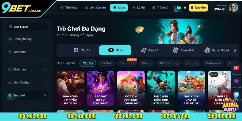 Nổ hũ 9BET sân chơi săn thưởng hấp dẫn hiện nay 