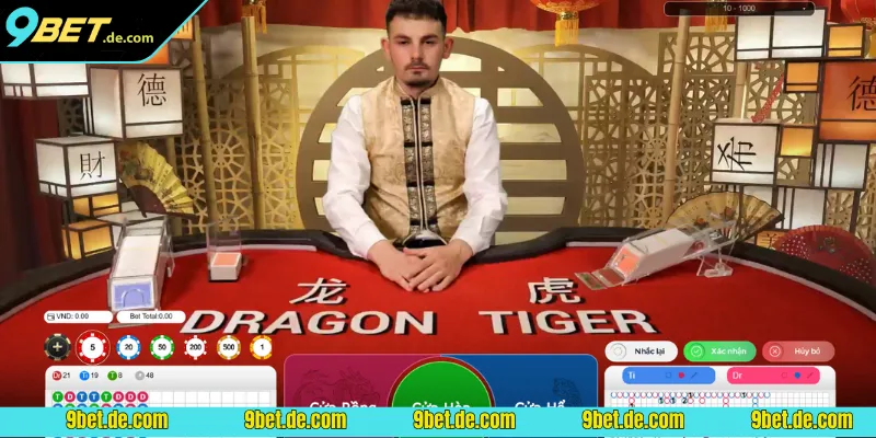 Rồng hổ là siêu phẩm cược nhanh dễ thắng tại Live Casino 9BET 